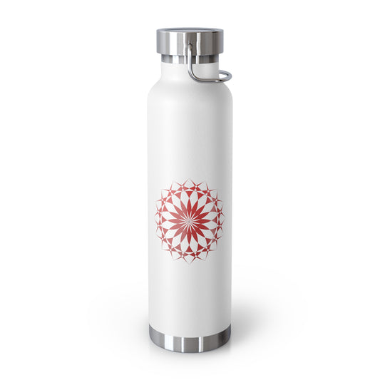 Insulated Bottle, Mandala Design, 22oz