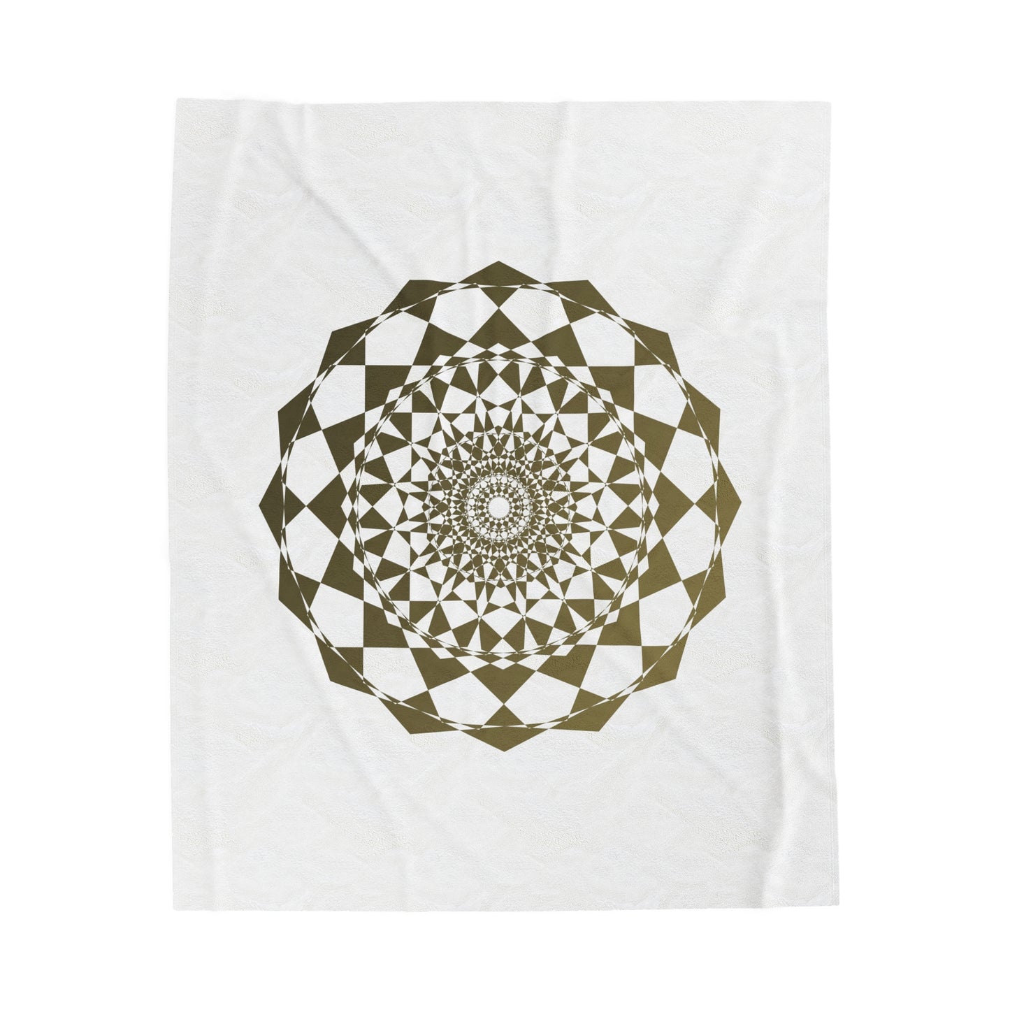 Plush Blanket with Mandala Design