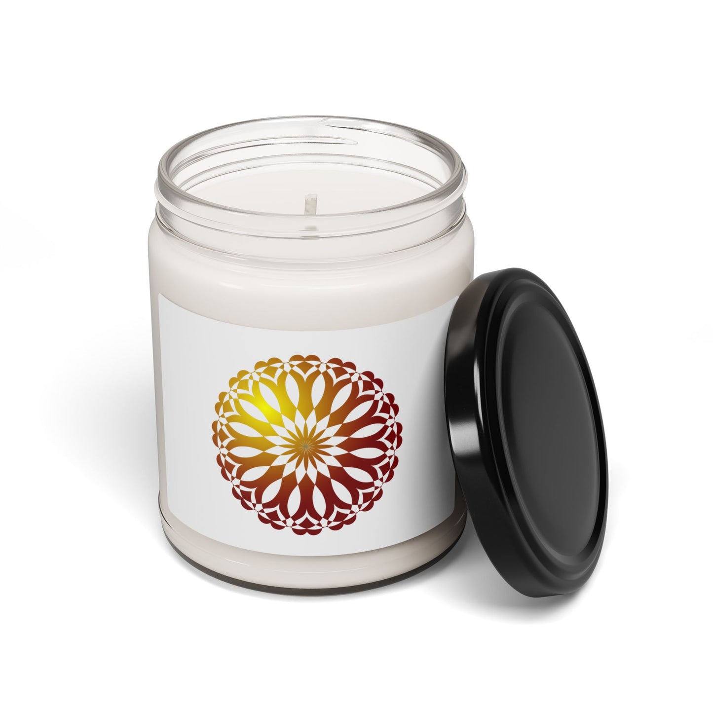 Soy Candle, Mandala Design, 9oz